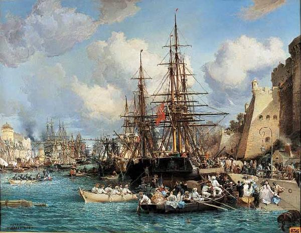 Jules Joseph Lefebvre Port de Brest Spain oil painting art